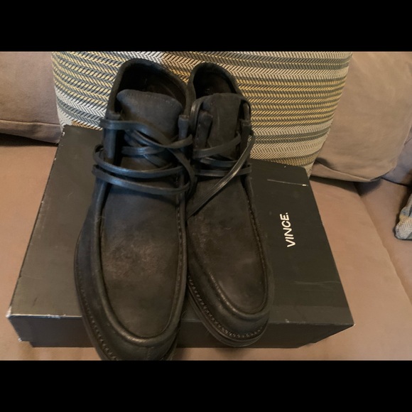 Vince Mens Mid Boots Lace Up - Picture 8 of 11
